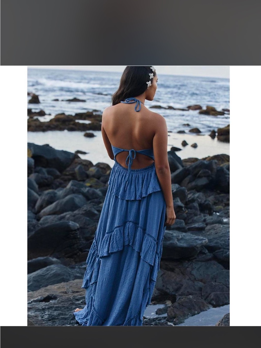 NWT Free People Santa Luz Ruffle Tiered Maxi Dress. Size XS - Picture 3 of 5
